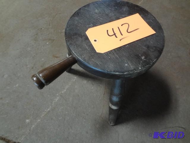 lot 412 image: Milk maid stool...