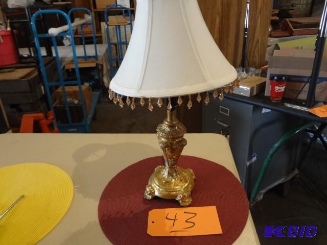 lot 43 image: Gold Lamp...