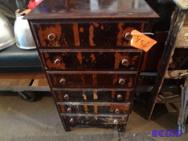 lot 456 image: Lingerie chest, tall...