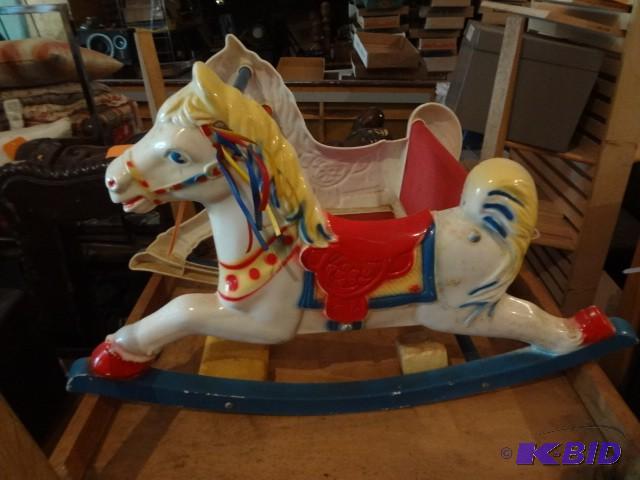 lot 466 image: Old rocking horse...