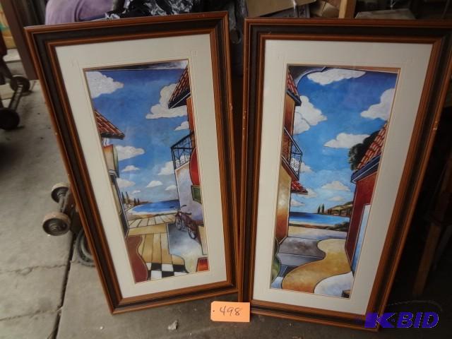 lot 498 image: Pair of Tall Prints...