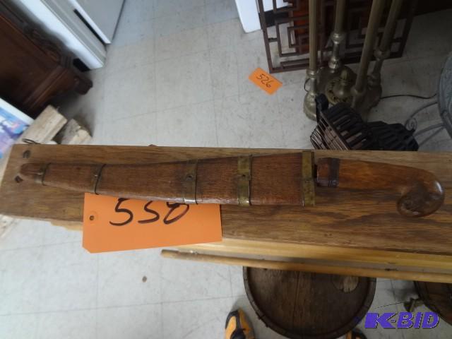 lot 538 image: Old Wood Cased Knife...