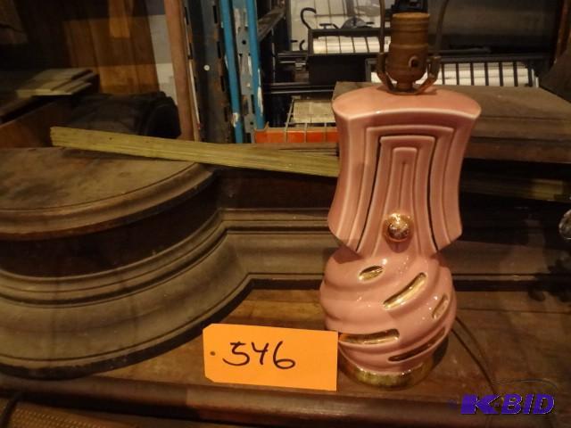 lot 546 image: Pink 50s Lamp...