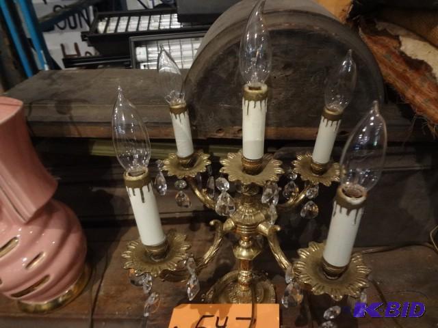 lot 547 image: Electric Candelabra...