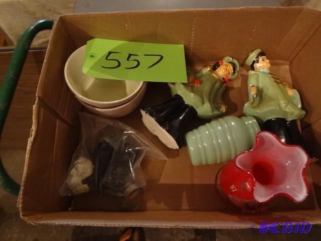 lot 557 image: Oriental Figurines, Glass...