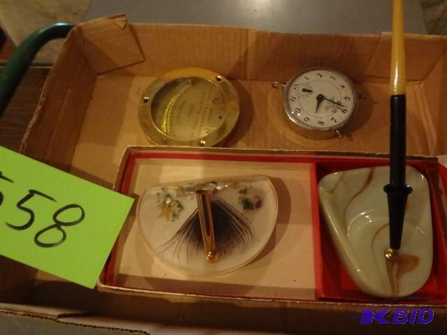 lot 558 image: Pen Holders, Clinometer, Cool Wind ...