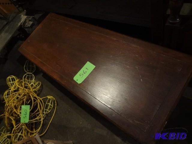 lot 561 image: Old Hardwood Low Coffee Table...