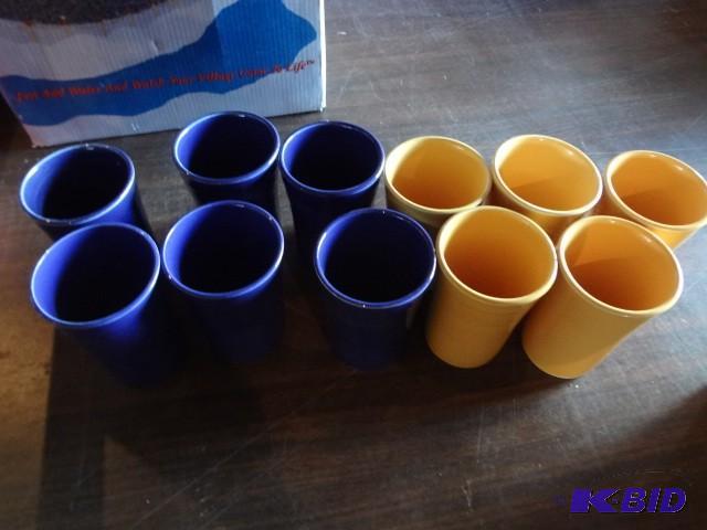 lot 63 image: (11) Fiesta Juice Glasses...