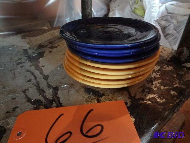 lot 66 image: (9) Fiesta Meduim Plates...