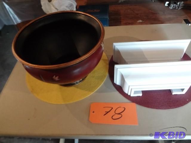 lot 78 image: Planter, Shelves...