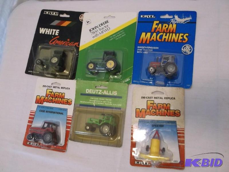 5 vintage Die cast tractors 1 Die c...