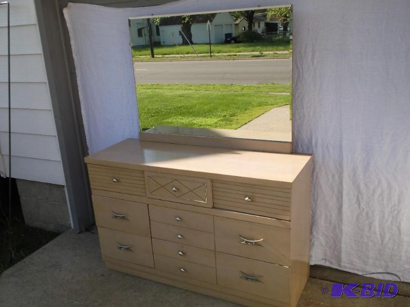 Vintage 7 drawer solid wood dresser...