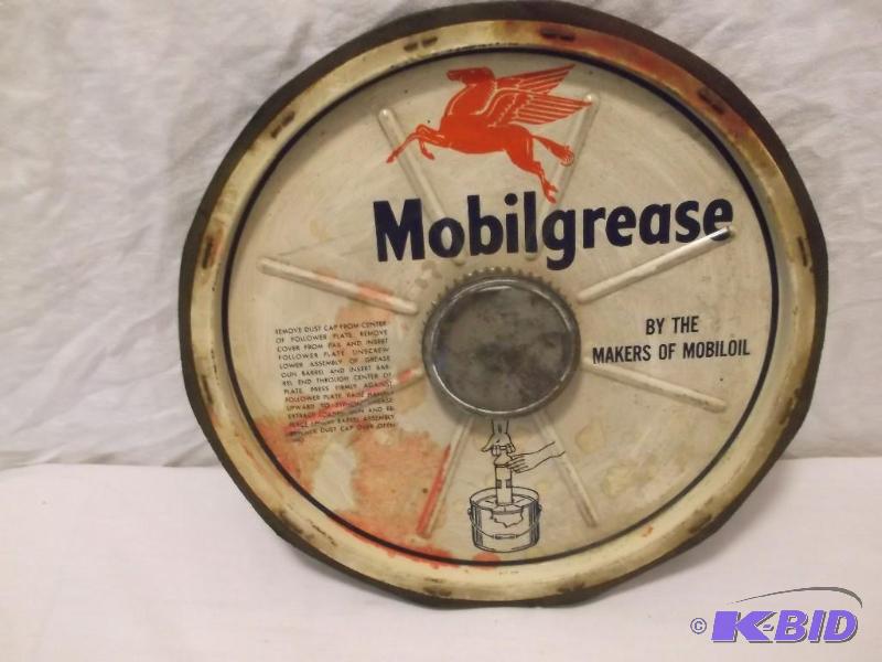 Mobil grease can lid 10 12&quot n...
