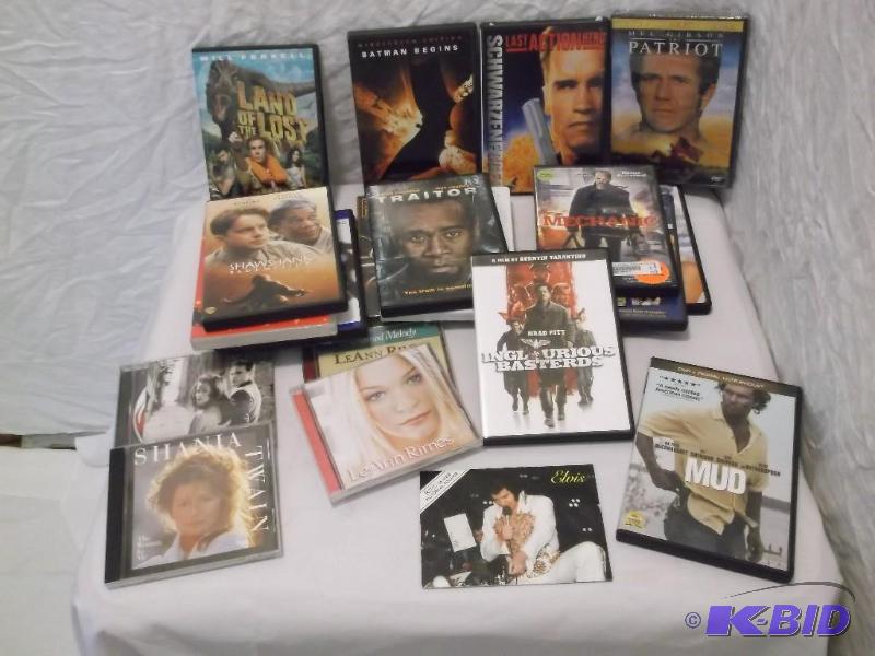Large lot of 16 DVD &amp 4 CD all ...