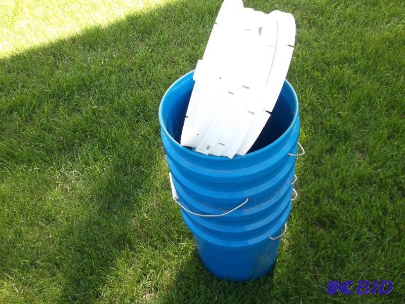 5 Blue 5 gallon food grade pails....