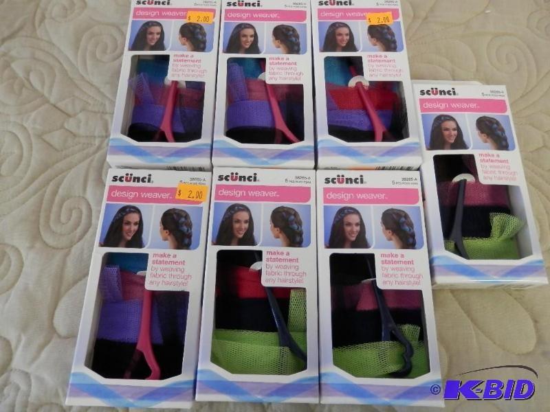 lot of 7 scunci design weaver sets,...