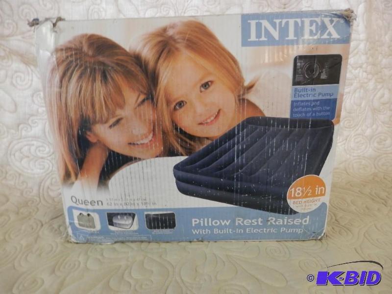 Intex queen sized air bed with buil...
