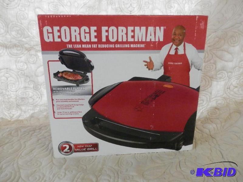George Foreman grill, new. All item...
