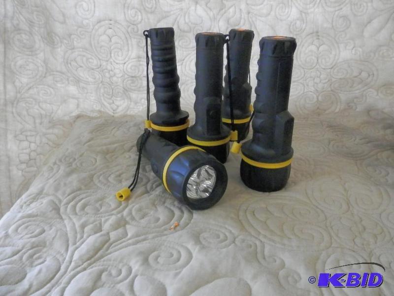 Lot of 5 LED flashlights water resi...