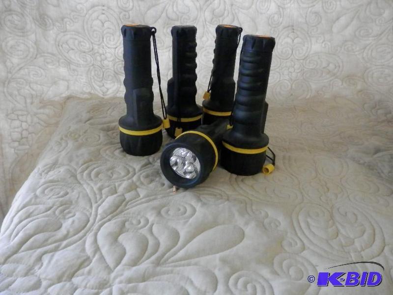 Lot of 5 LED flashlights water resi...