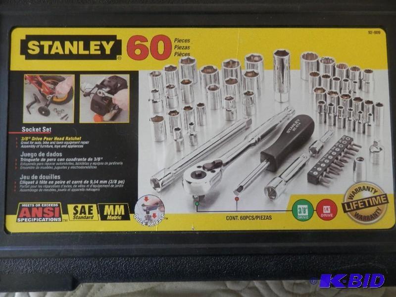 Stanley 60 peice tool set. All item...