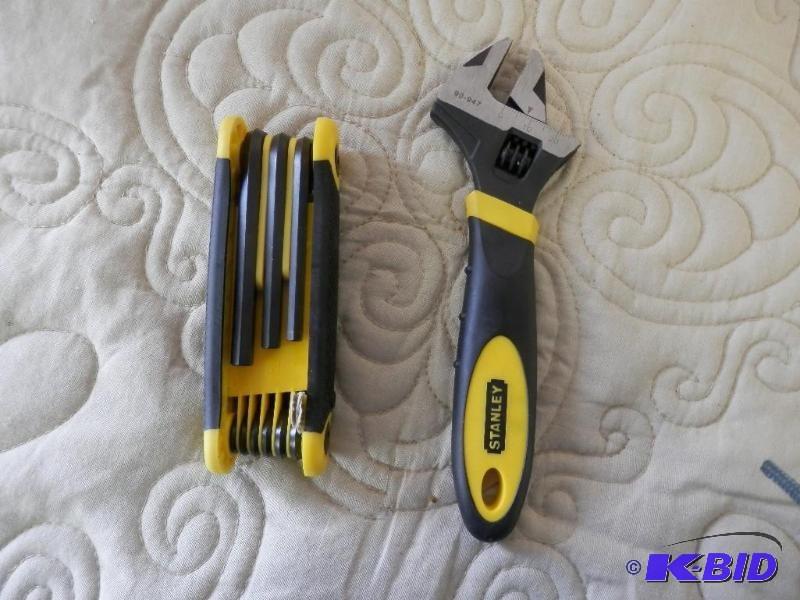 Stanley cresent wrench and Allen wr...
