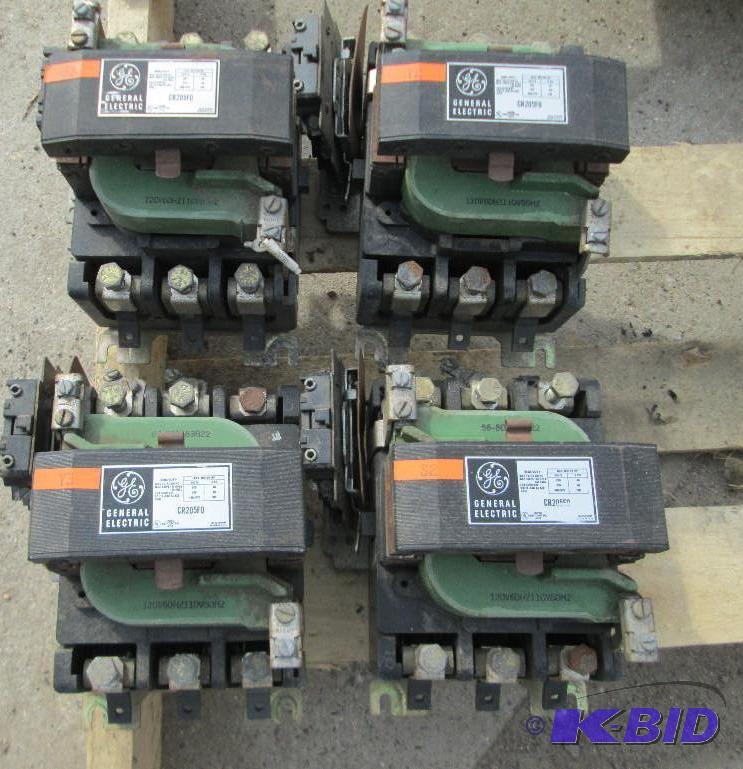 Lot of 4 General Electric contactor...
