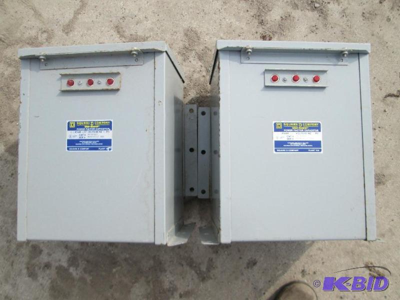 2 Square D 3 phase power factor cap...