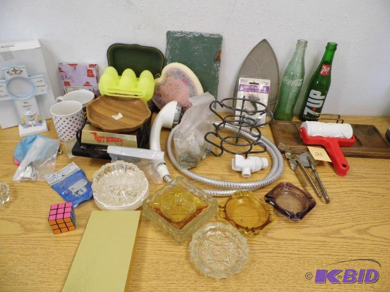 Lot of Misc with Coke Bottle