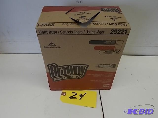 lot 24 image: Brawny 148 ct. Light Duty Industria...