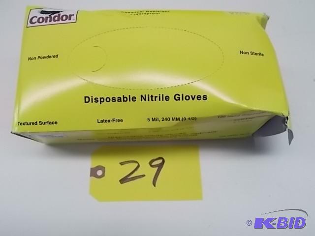 lot 29 image: Condor 100 ct. Disposable Nitrile G...