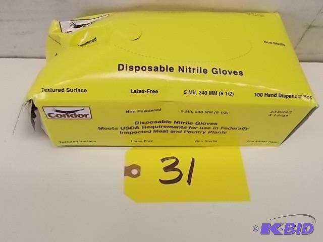 lot 31 image: Condor 100 ct. Disposable Nitrile G...