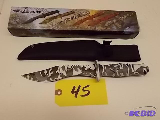 lot 45 image: Survivor HK731DW 7" Hunting Kn...