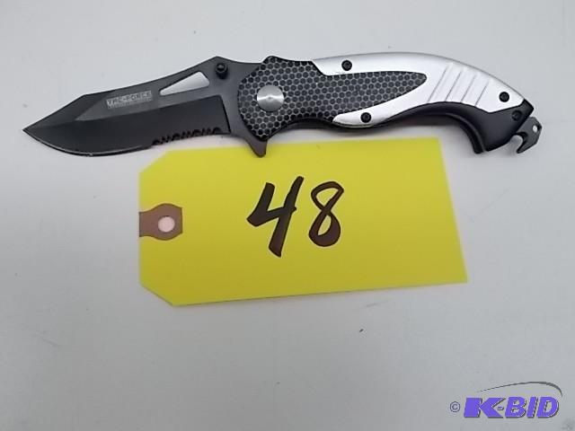 lot 48 image: Super Knife YG-580BK Spring Assiste...