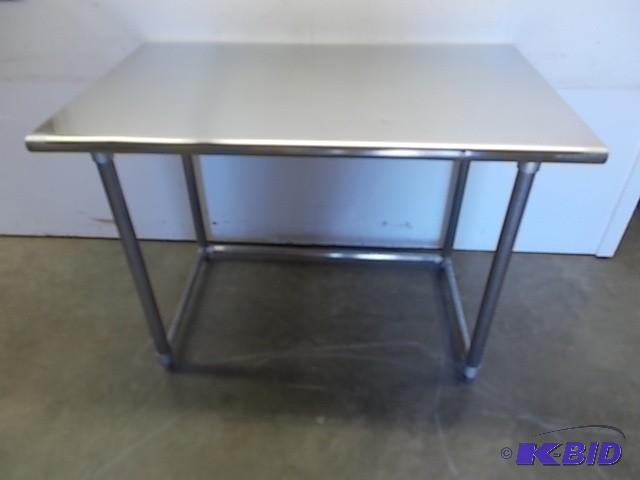 lot 53 image: Ever New NSF Stainless Steel Table,...