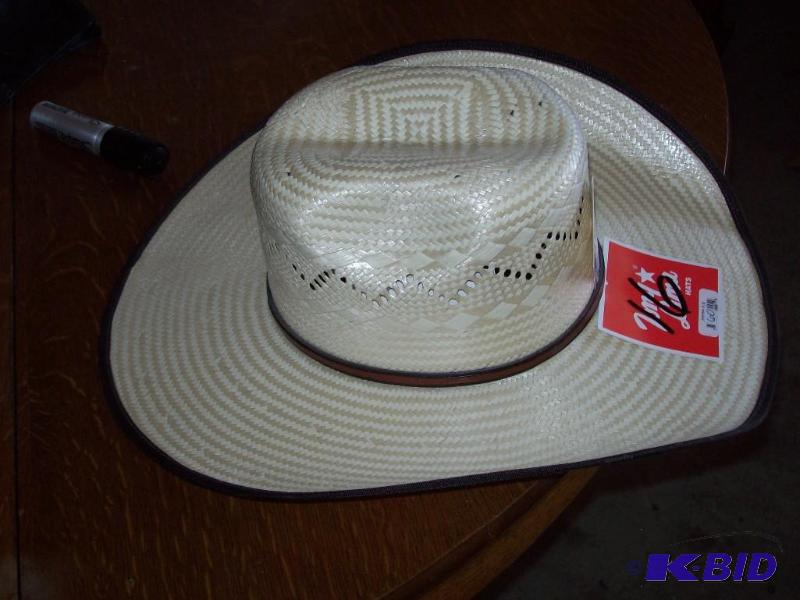 Straw type cowboy hat -7 12 item 1...