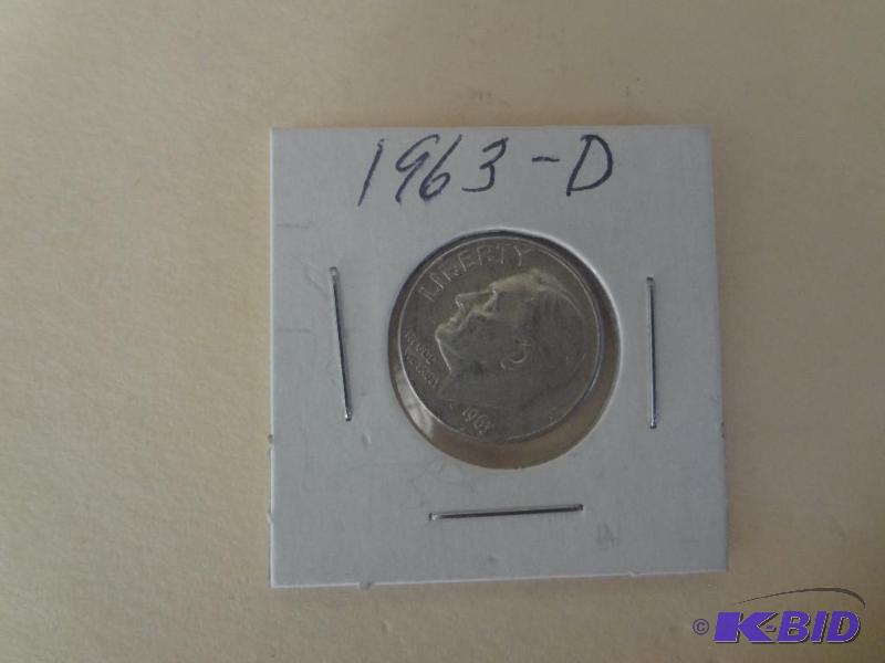 1963-D Roosevelt Dime...