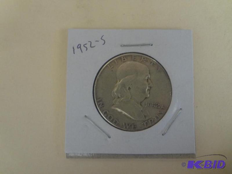 1952-S Franklin Half Dollar...