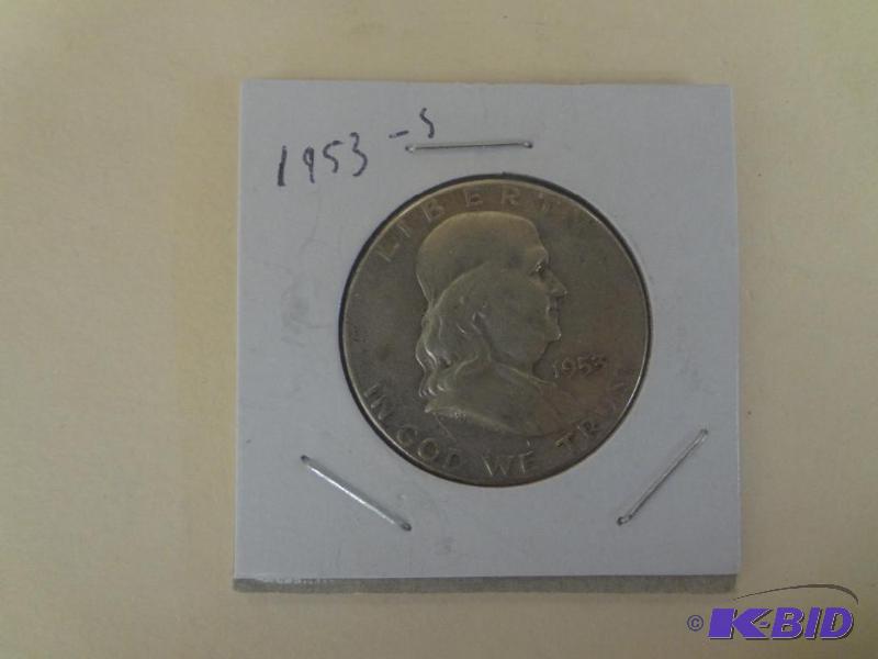 1953-S Franklin Half Dollar...