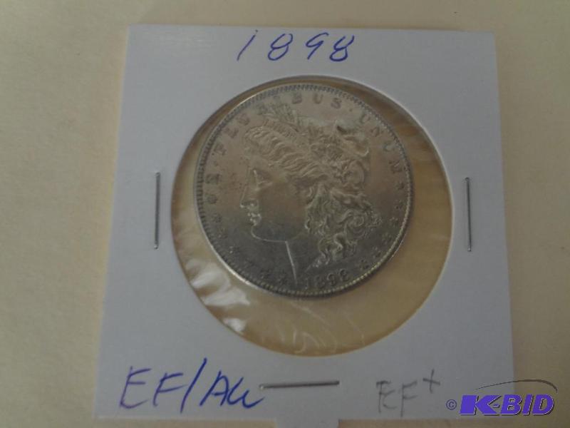 1898 Morgan Silver Dollar, EFAU...