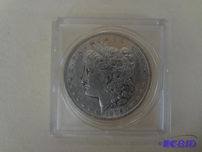 1896 Morgan Silver Dollar, EF...