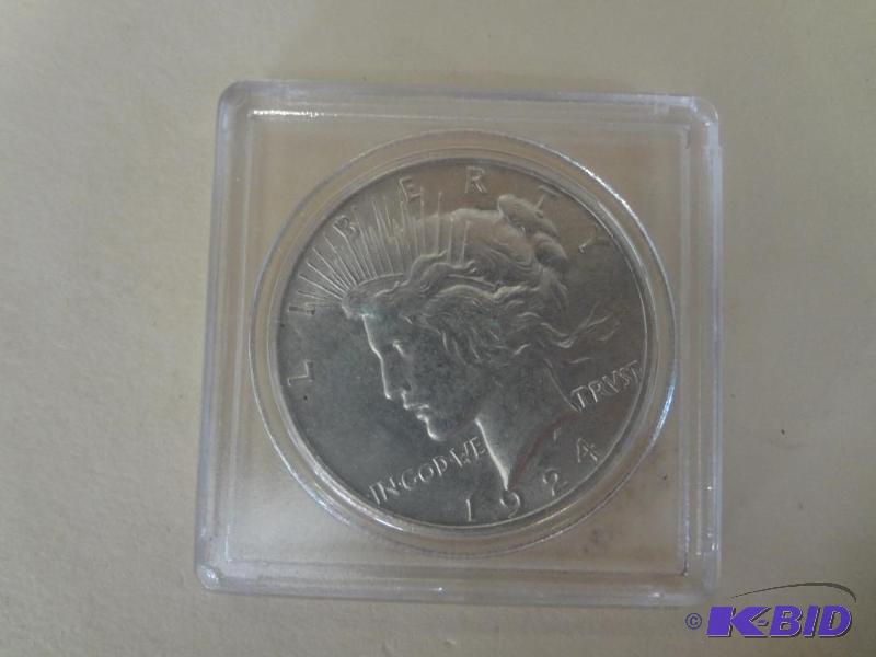 1924 Peace Silver Dollar, BU...