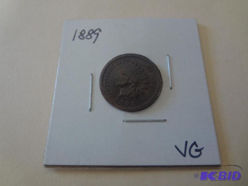 1889 Indian Head Cent - Grade VG...