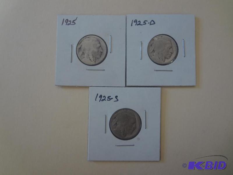 1925 &amp 1925-D &amp 1925-S Buff...