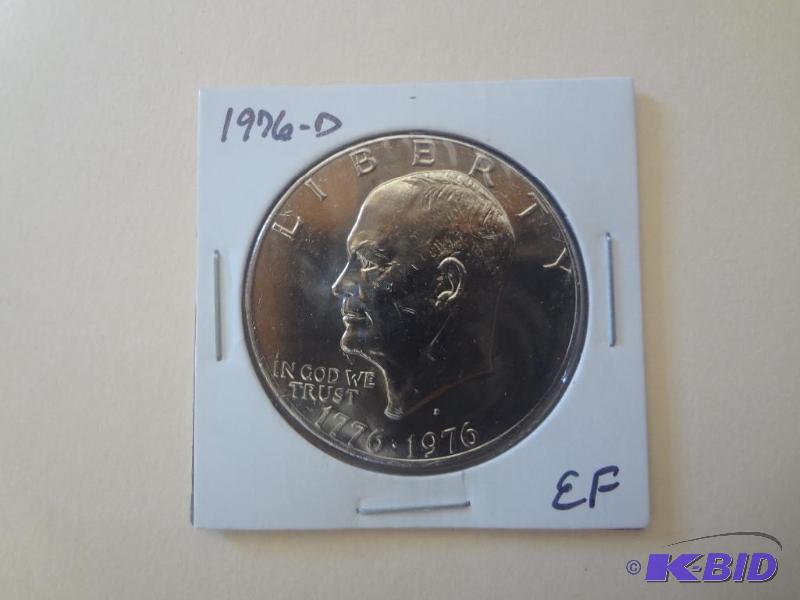 1976-D Eisenhower Dollar - Grade EF...
