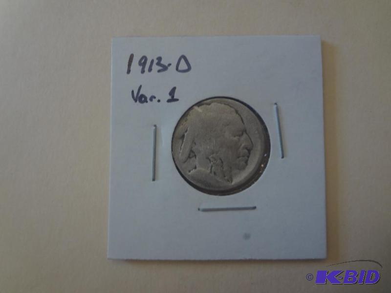 1913-D Var. 1 - Buffalo Nickel (Org...