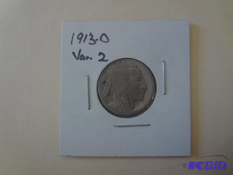 1913-D Var. 2 - Buffalo Nickel (Org...