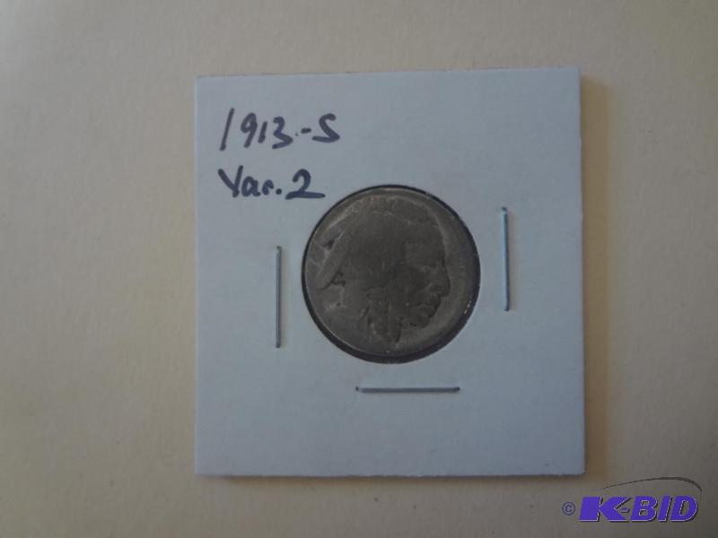 1913-S Var. 2 - Buffalo Nickel (Org...