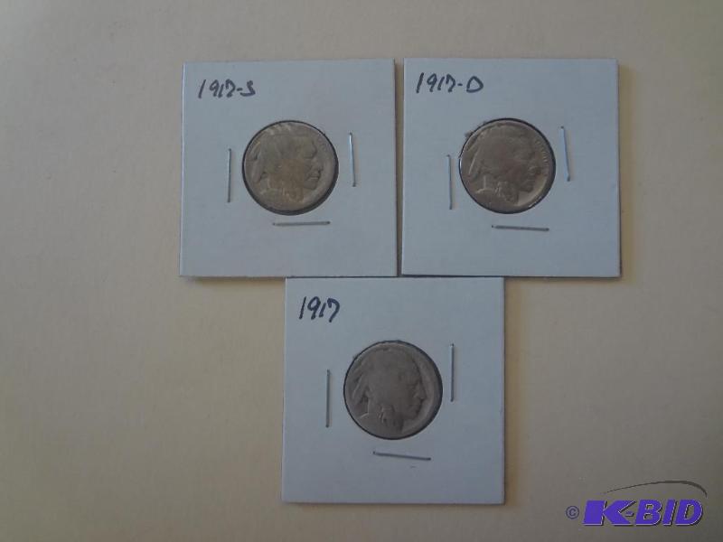 1917, 1917-D &amp 1917-S - Buffalo...