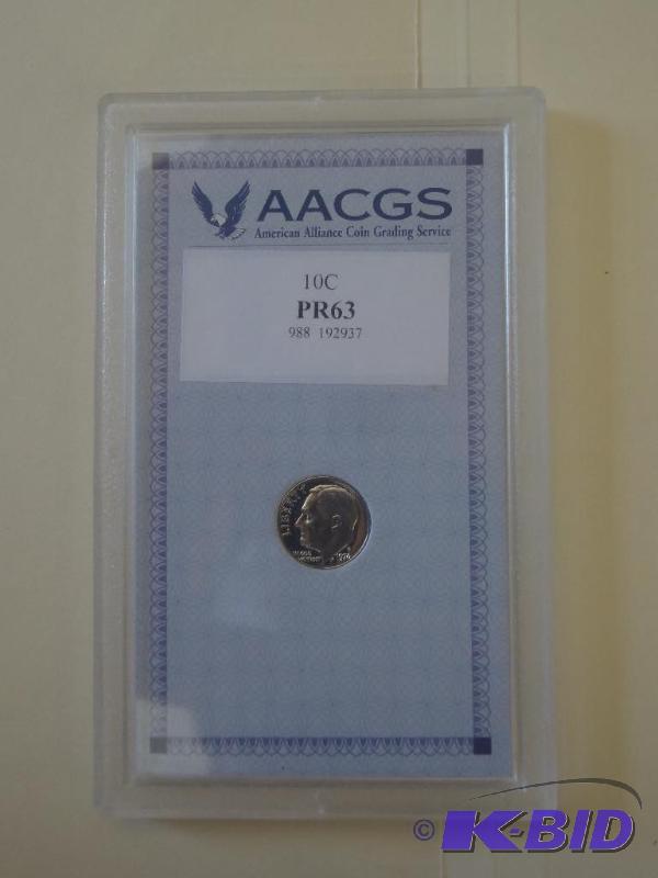 1976-S Roosevelt Dime - AACGS Slabb...